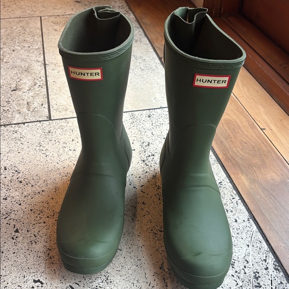 Hunter Shoes - Hunter short green boots
